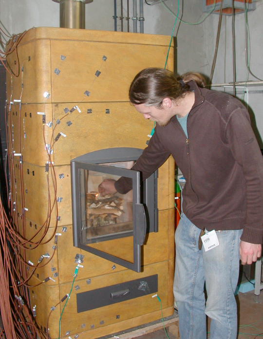 Poêle de masse HIEMSTRA NO 80 lors des tests au CSTB